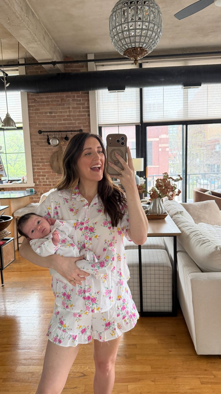 Our first matching moment 🥹 Mommy & me matching pajamas from @Target  Such a cute Mother’s Day gift! I am in size Small, fit TTS

#LTKBaby #LTKMothersDay #LTKmomlife