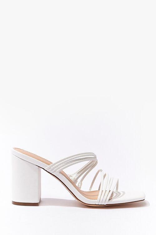 Strappy Open-Toe Block Heels | Forever 21 (US)