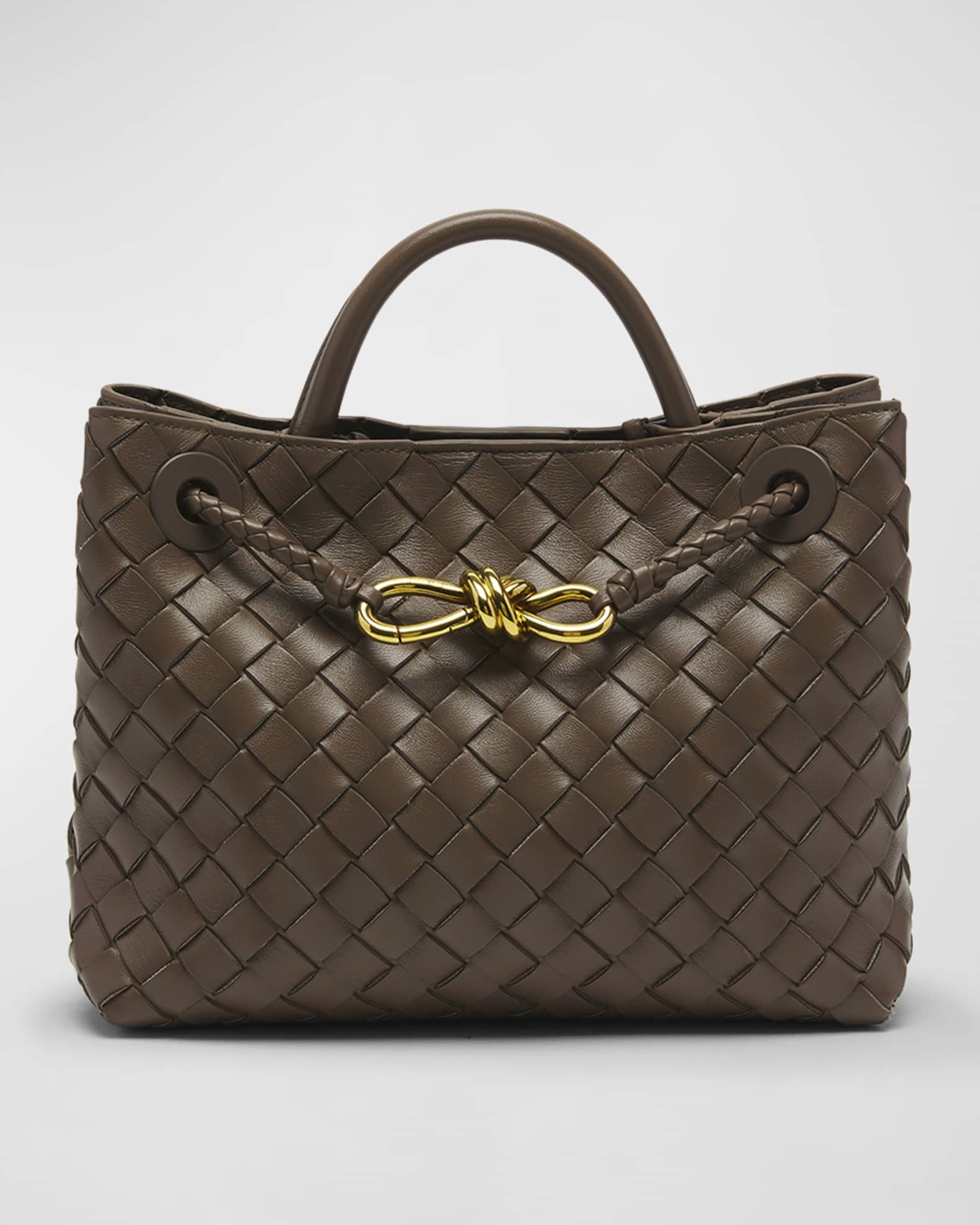 Andiamo Small Intreccio Top-Handle Bag | Neiman Marcus