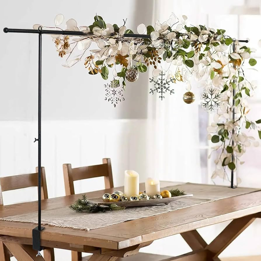 Over The Table Rod Stand with Clamps, 46-82”Length, Adjustable Metal Balloon Flower Arch Stand,... | Amazon (US)