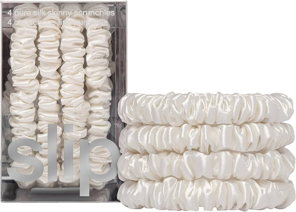 slip Skinny Scrunchies: Anti-Crease, Anti-Breakage Slipsilk™ Design Protects Delicate Hair | In... | Amazon (US)