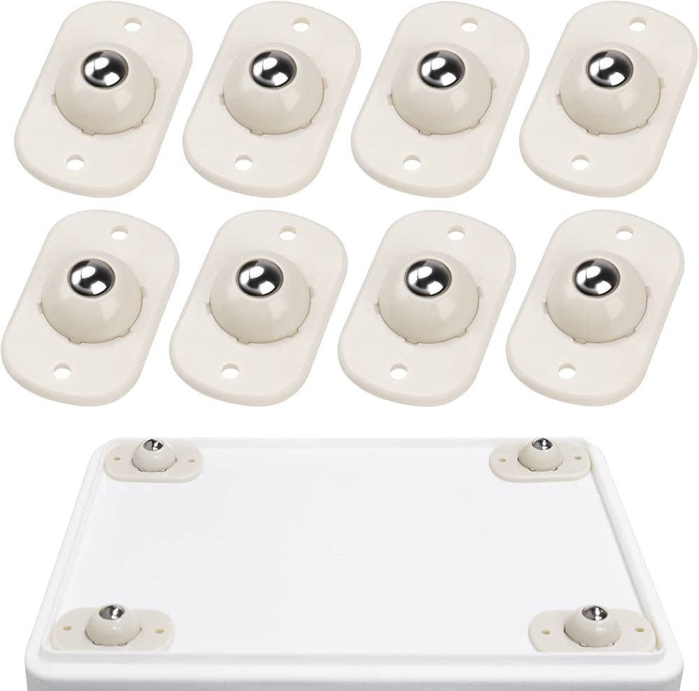 Self Adhesive Mini Caster Wheels, Sticky Pulley for Trash Can, Storage Box, Small Furniture (8, W... | Amazon (US)