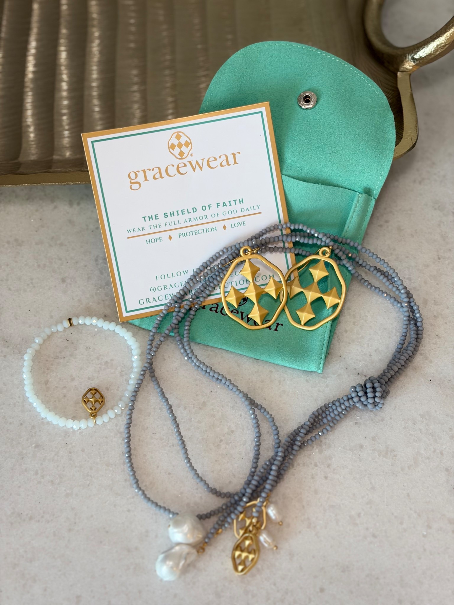 Faith meets fashion ✨ Loving these Gracewear pieces. A daily reminder of protection, strength, and grace. Literally wearing my faith.

#GracewearCollection
@gracewearcollection

#LTKGiftGuide