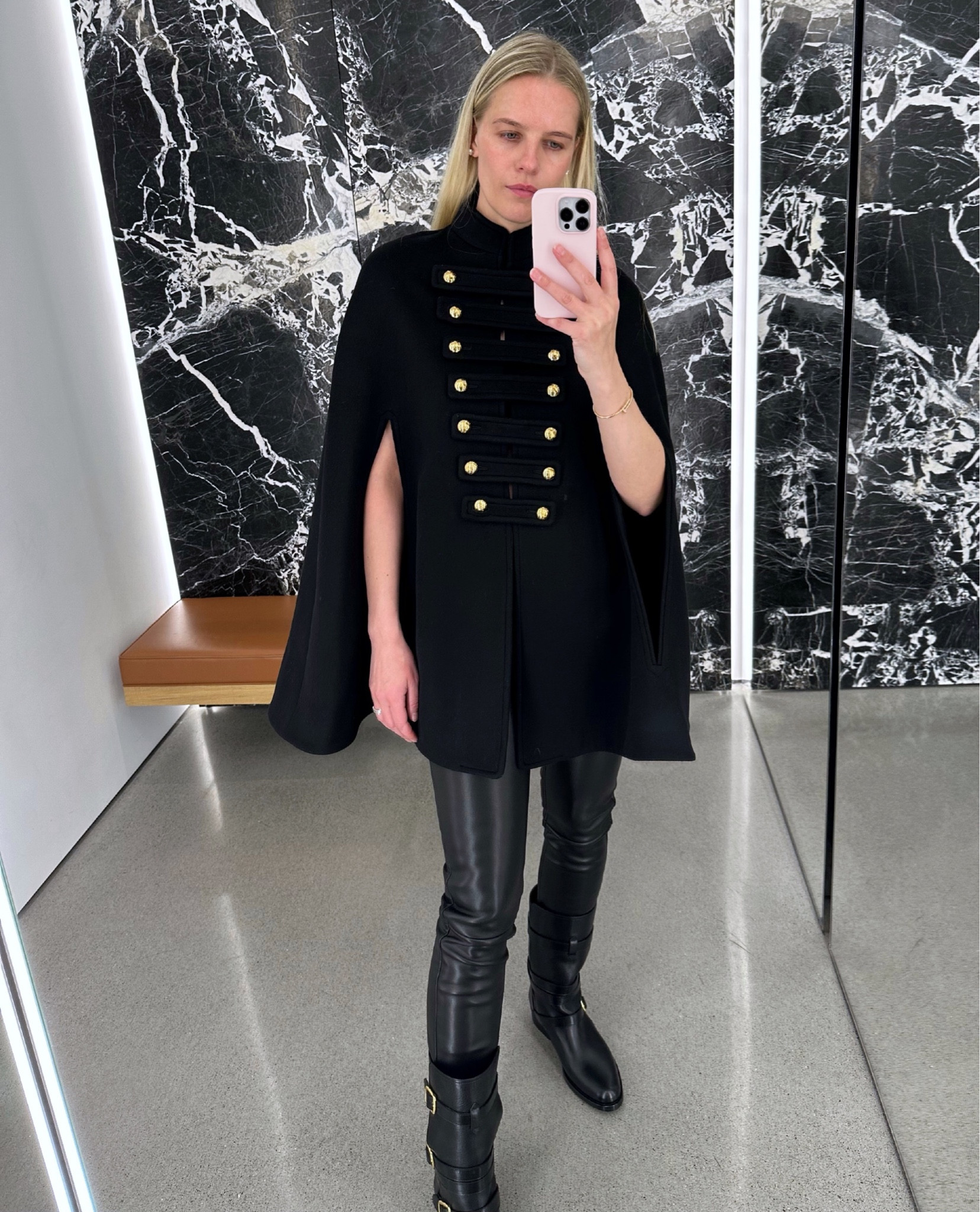 Officer cape in wool cloth and … curated on LTK