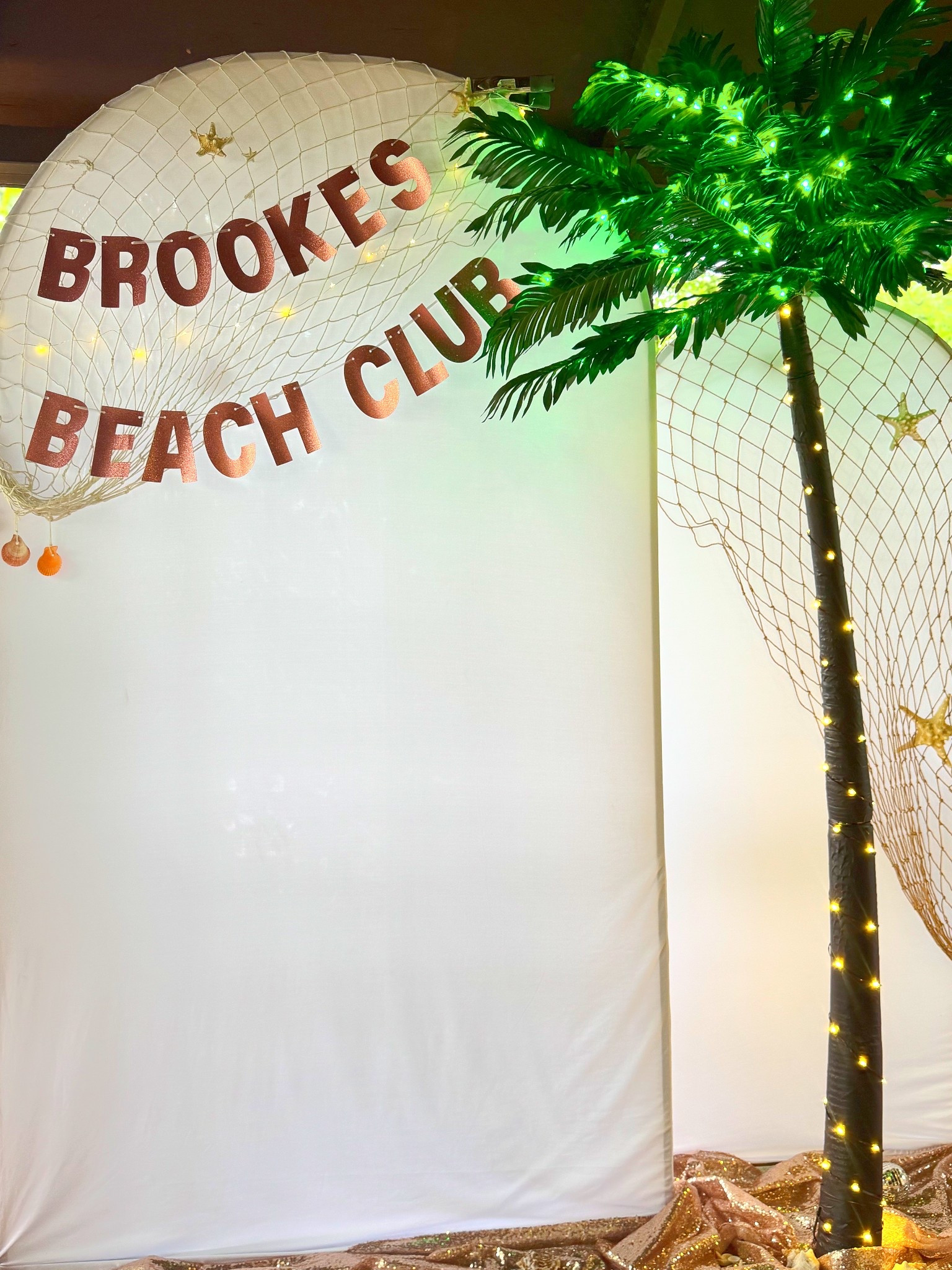 Light up palm tree adding the perfect touch of summer for our beach club birthday party themed backdrop! This is the 7 ft pictured!

#LTKParties #LTKFamily #LTKSummerEdit