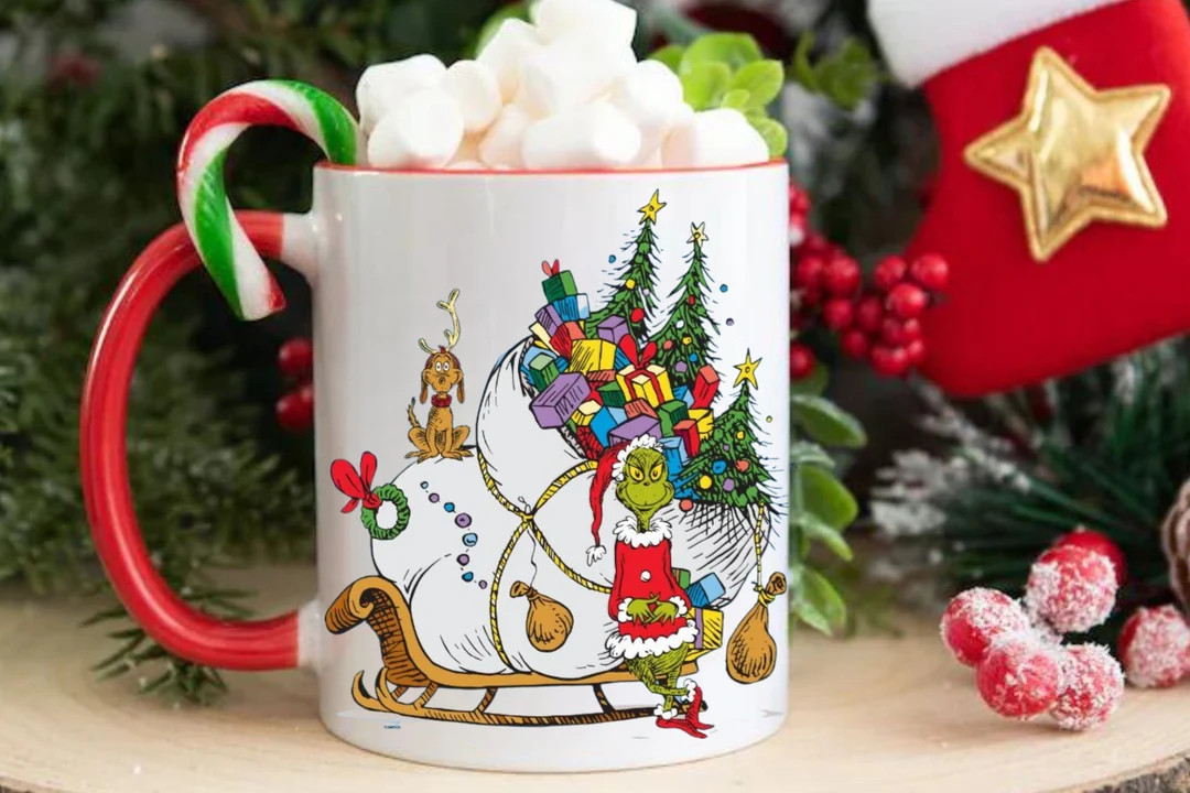 How the Grinch Stole Christmas Mug Dr. Seuss - Etsy | Etsy (US)