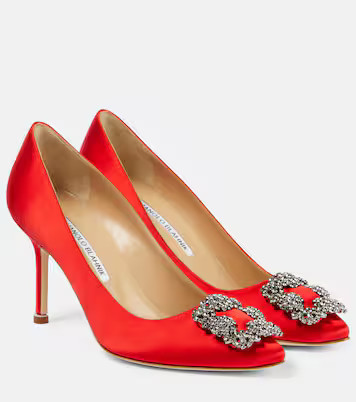 Hangisi 90 embellished satin pumps | Mytheresa (UK)