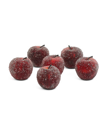 6pk Sugared Apples Decor | TJ Maxx