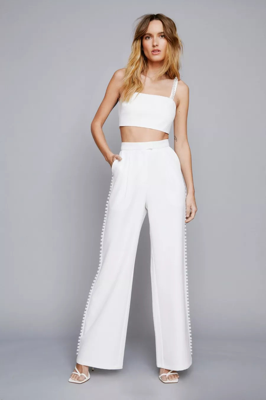 Premium Pearl Trim Tailored Bralette | Nasty Gal UK (+IE)