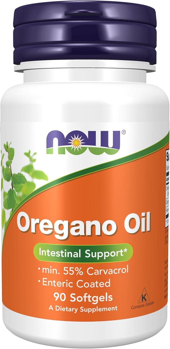 NOW Foods Supplements, Oregano Oil with Ginger and Fennel Oil, Enteric Coated, 90 Softgels | Amazon (US)