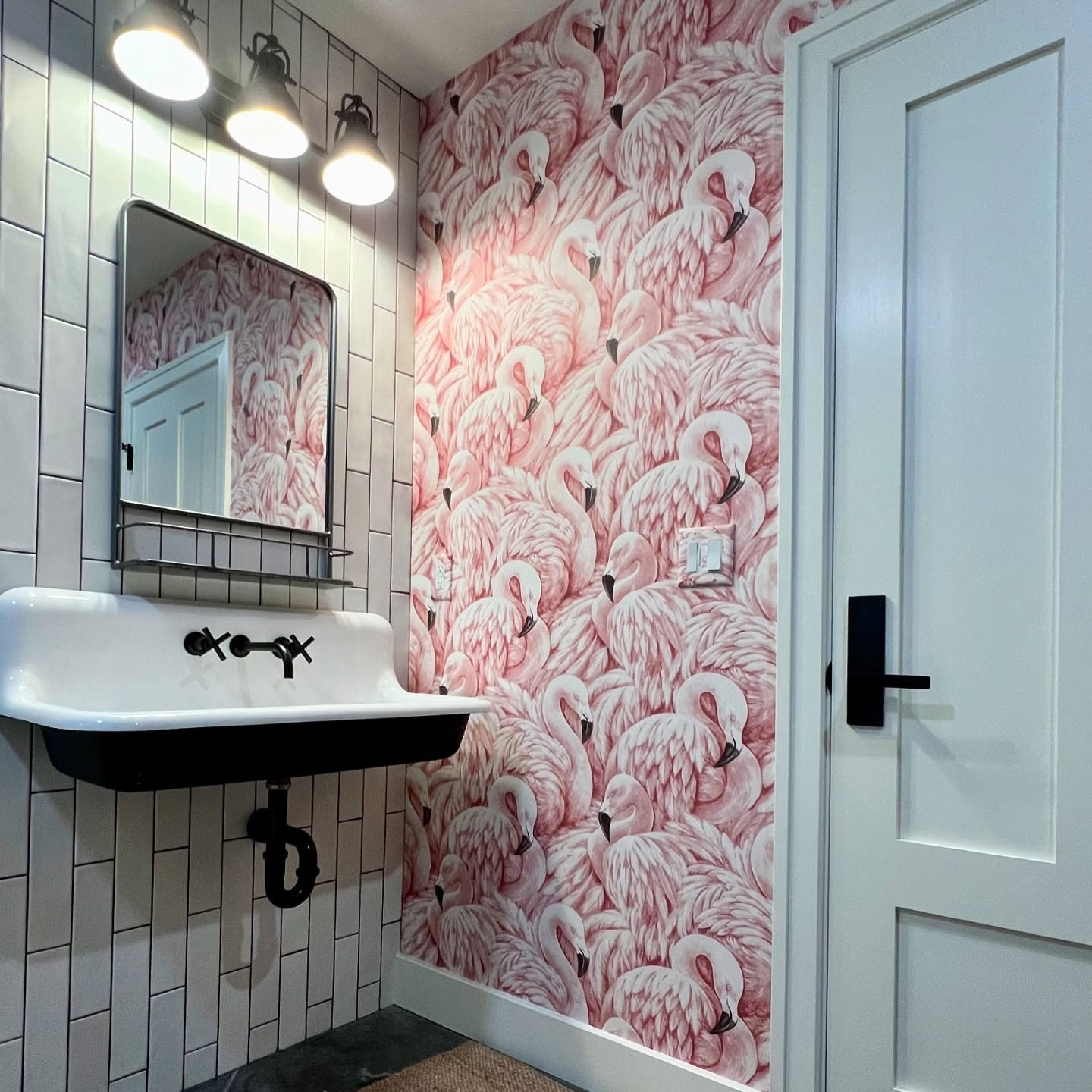 Life’s too short to blend in… I can’t help but smile anytime I walk by our basement bathroom. We needed a little bold mixed in with all our neutral. 

✨FOLLOW ME for more home inspo, decor deals & holiday decorating. 
✨Shop my feed.
✨Join my broadcast channel so you don’t miss out on any must-haves. Link in my bio to join the chat!

#bolddecor #wallpaper #bathroomwallpaper #myhomestyle #amazonhome #homedecor #homeinspiration #homeishere #myhomevibe

#LTKHome