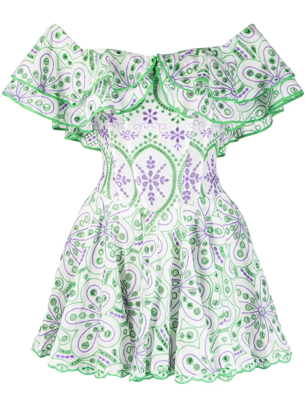 Dalia broderie-anglaise minidress | Farfetch Global