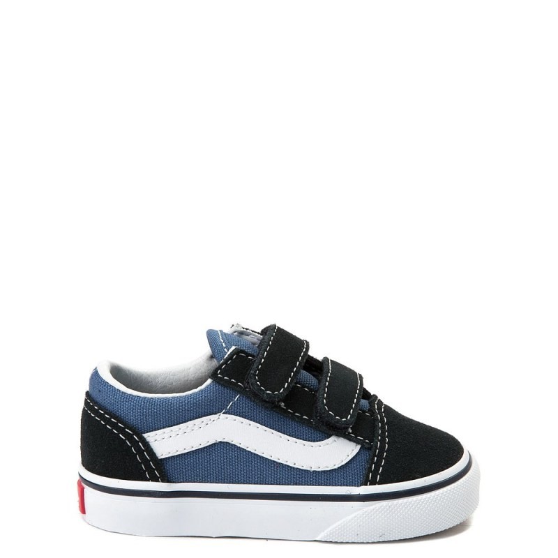Vans Old Skool V Skate Shoe - Baby / Toddler - Blue / Navy | Journeys