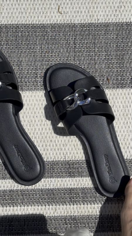 Summer black H band slide sandals with a buckle from the Drop - Amazon 
I’ve been looking for a black sandal and glad I found this one with the cute silver toned buckle 

#LTKVideo #LTKSwim #LTKShoeCrush