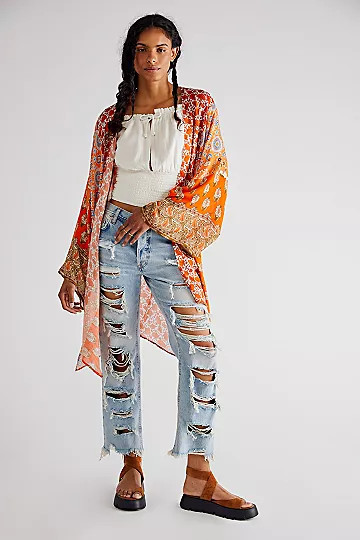Batik Patchwork Kimono | Free People (Global - UK&FR Excluded)
