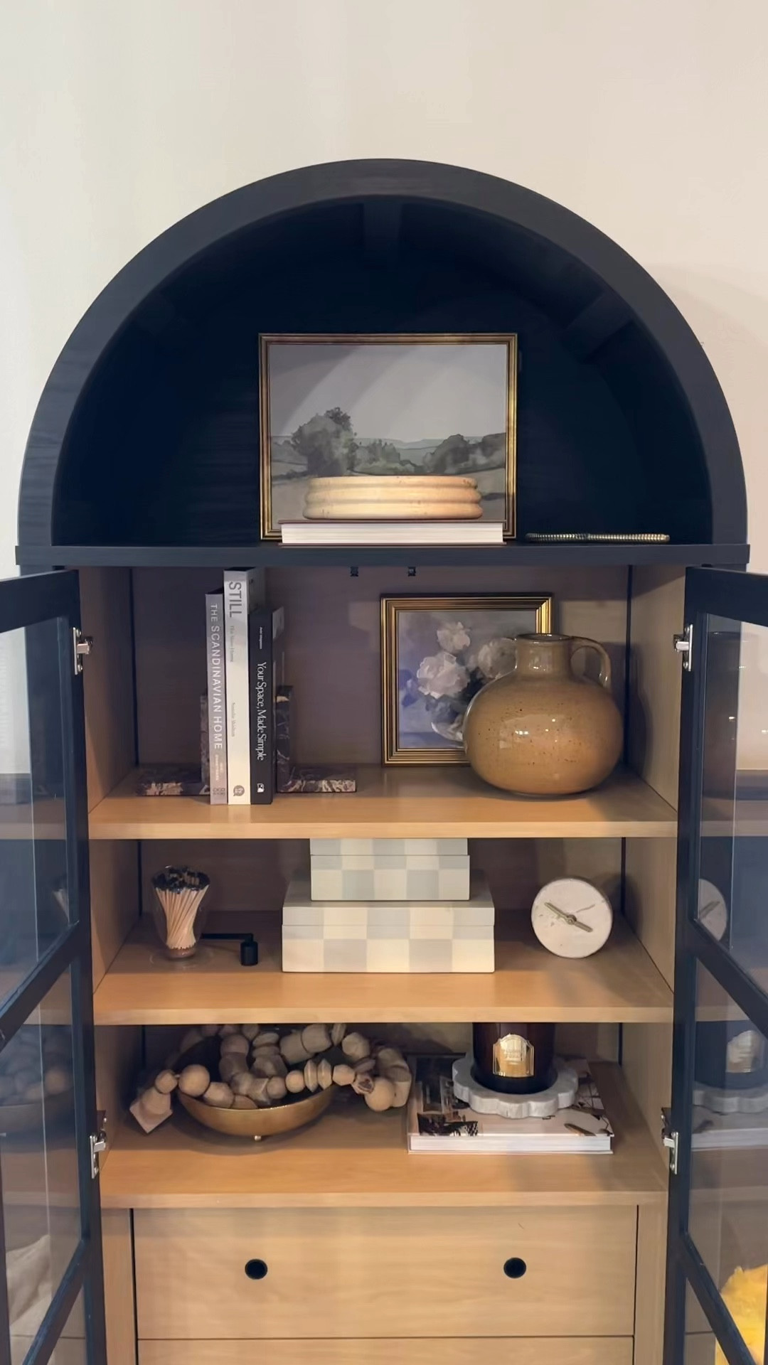 Styled our arch cabinet for the rest of winter and spring! 

#LTKWatchNow #LTKHome #LTKStyleTip