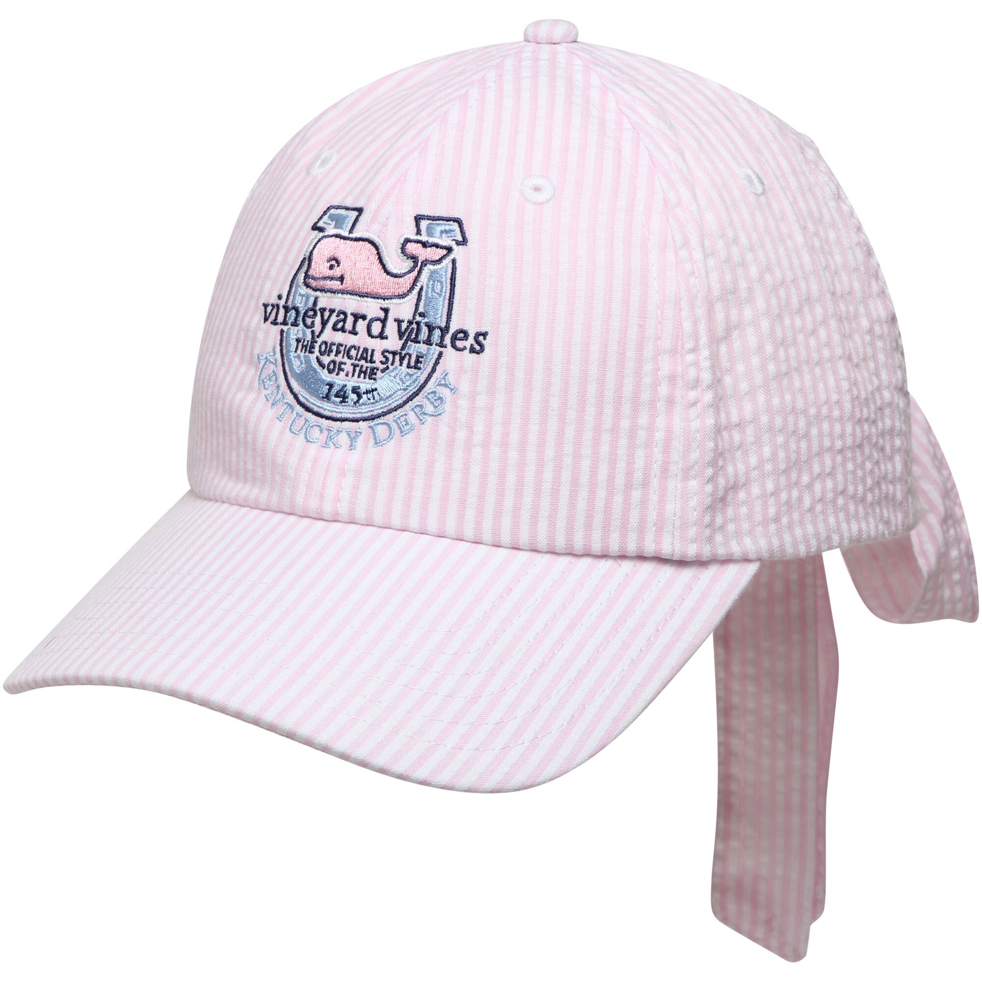Vineyard Vines Women's Kentucky Derby 145 Seersucker Bow Back Hat | Fanatics.com