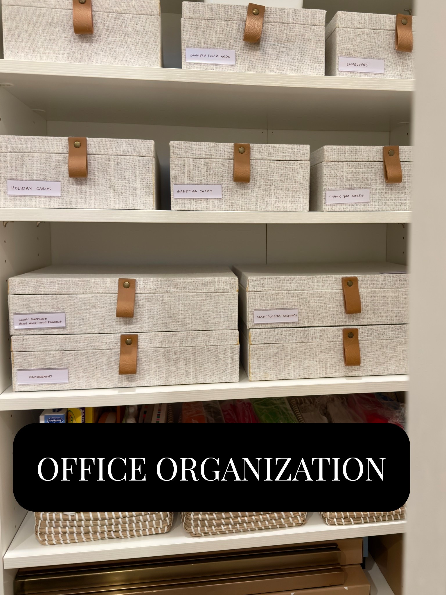 Office Organization - Linen Storage Boxes 

#LTKFindsUnder50 #LTKHome #LTKSaleAlert