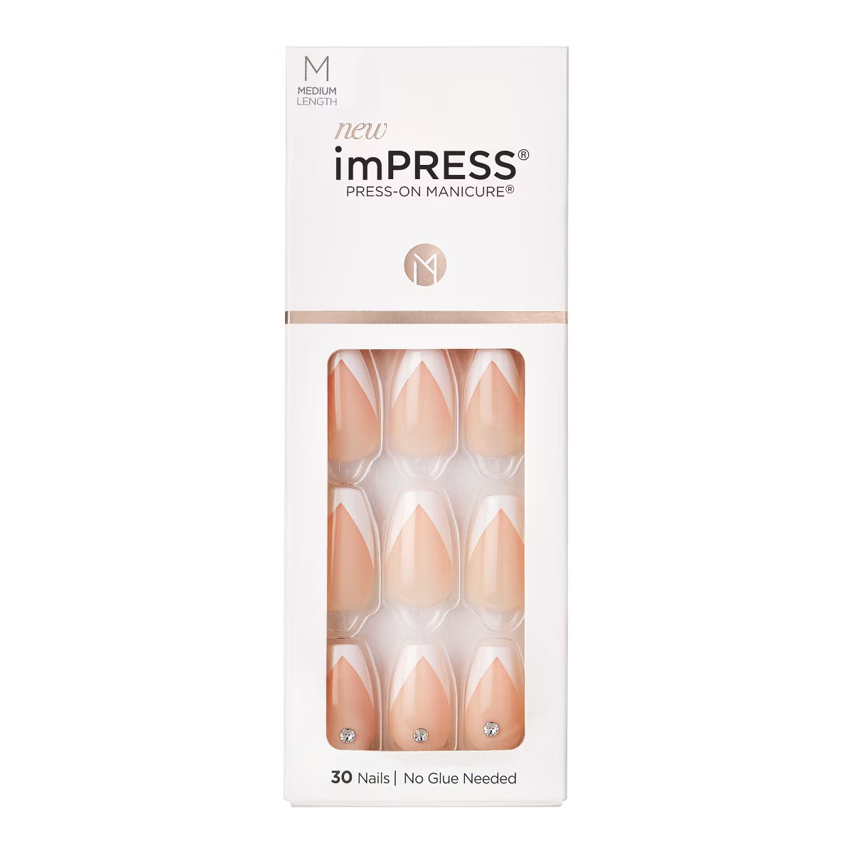 imPRESS Press-On Manicure Press-On Nails - So French - 30ct | Target