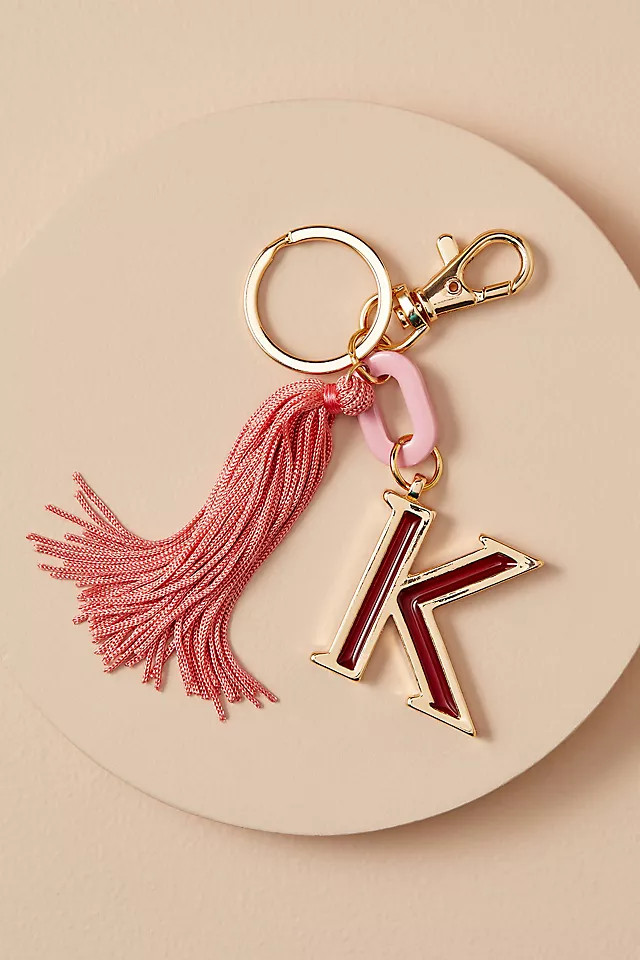 Monogram Taselled Key Ring | Anthropologie (UK)
