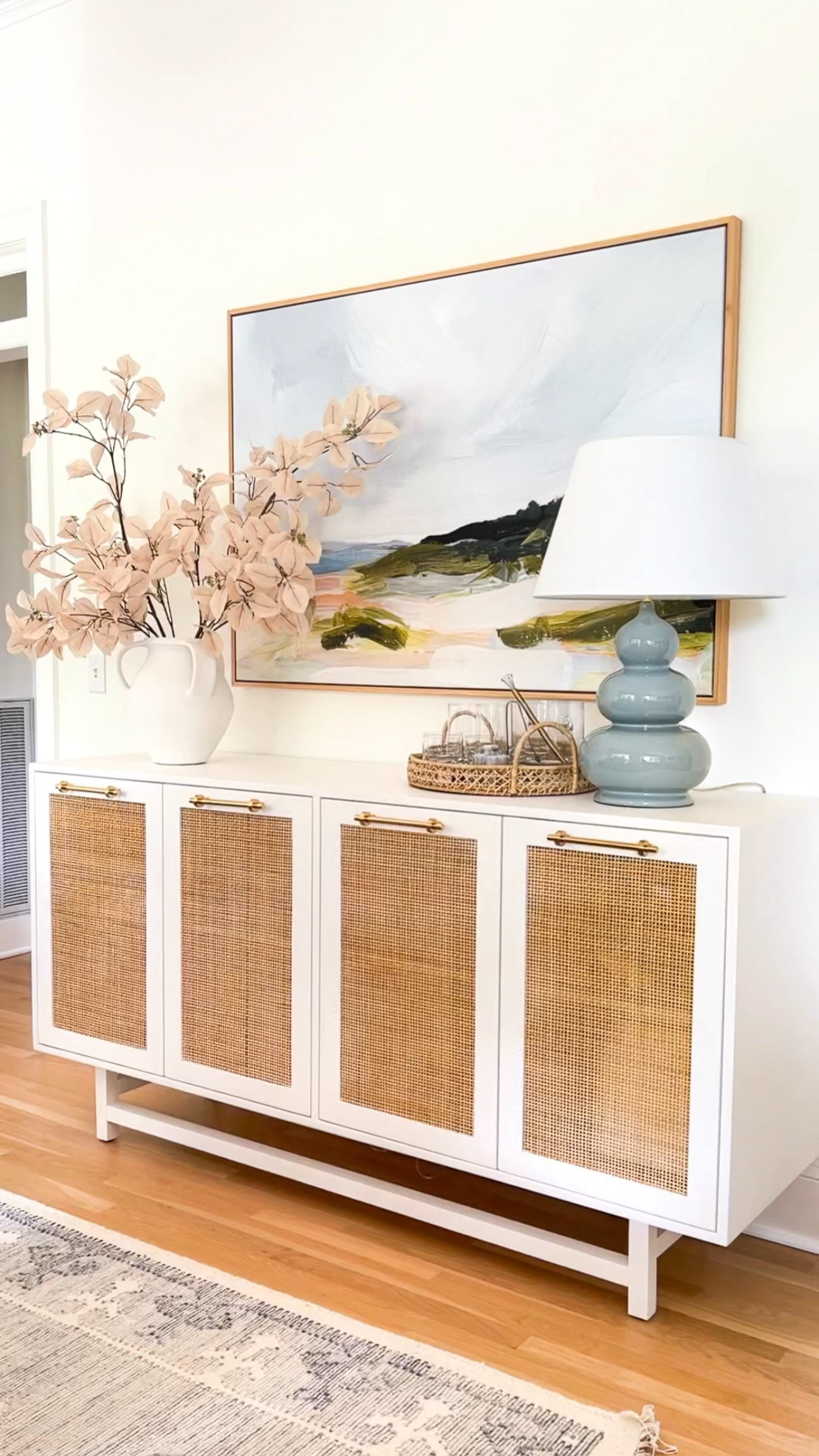 I found the perfect sideboard from @Wayfair that looks amazing in our dining room! It has a ton of storage space and I love the brass handles, woven doors, and modern base. It’s also available in matte gray and you can choose brass or nickel hardware. I’ve linked my sideboard plus other favorite dining room finds to give your space a stylish refresh! #wayfair #wayfairpartner

#LTKHome #LTKVideo #LTKStyleTip