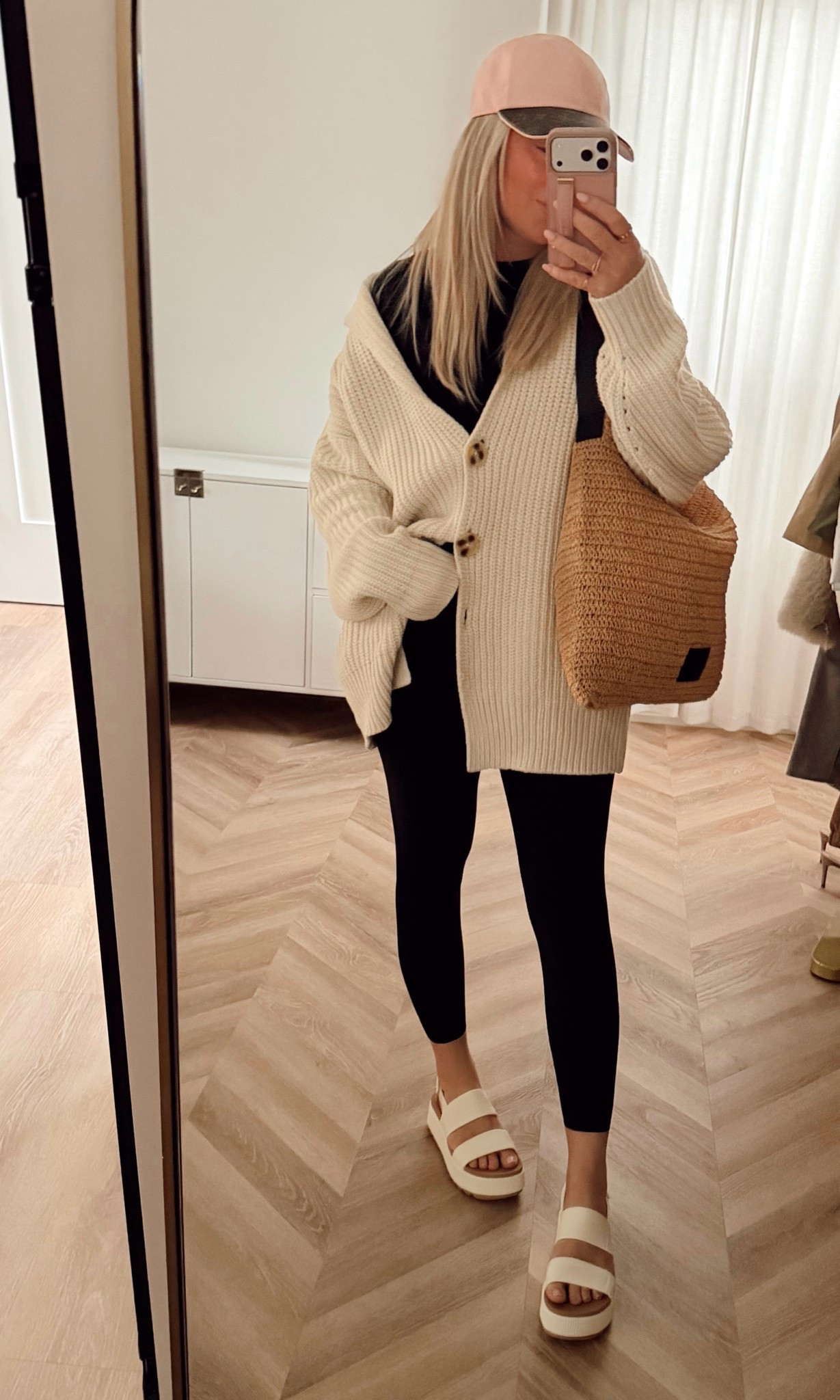 Real life OOTD 🤍
• Free People cardigan on major price drop 🙌 wearing small
• Same leggings + tee I worked out in… comfy all day 💪
• My water friendly sandals in the new pastel colors!🌸 I own 4 colors + keep pairs in Marco & Chicago




spring outfit • quiet luxury • cardigan outfit • comfy athleisure • pastel sandals 

#LTKootd #LTKSeasonal #LTKSaleAlert