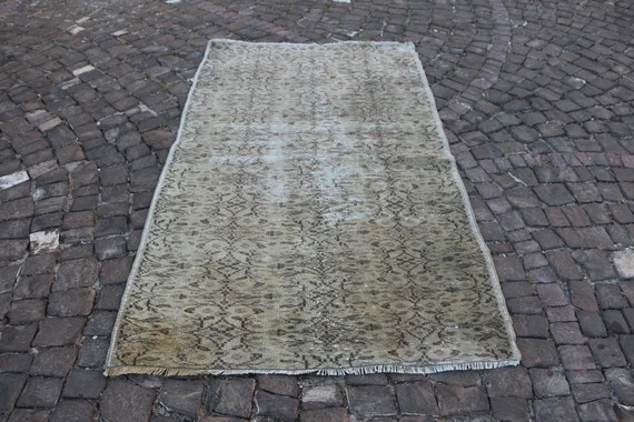 oushak rug, turkish rug, 3.9 x 6.6 ft. free shipping, boho decor rug, ara rug, kitchen rug, organ... | Etsy (US)