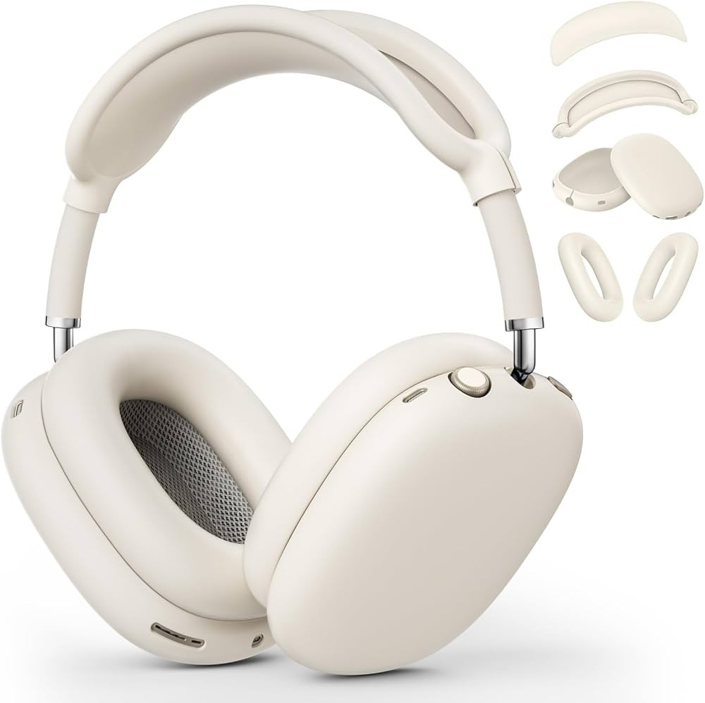 Case for Airpods Max Headphones, Silicone Ear Pad Case Cover/Ear Cups Cover/Headband Covers Acces... | Amazon (US)