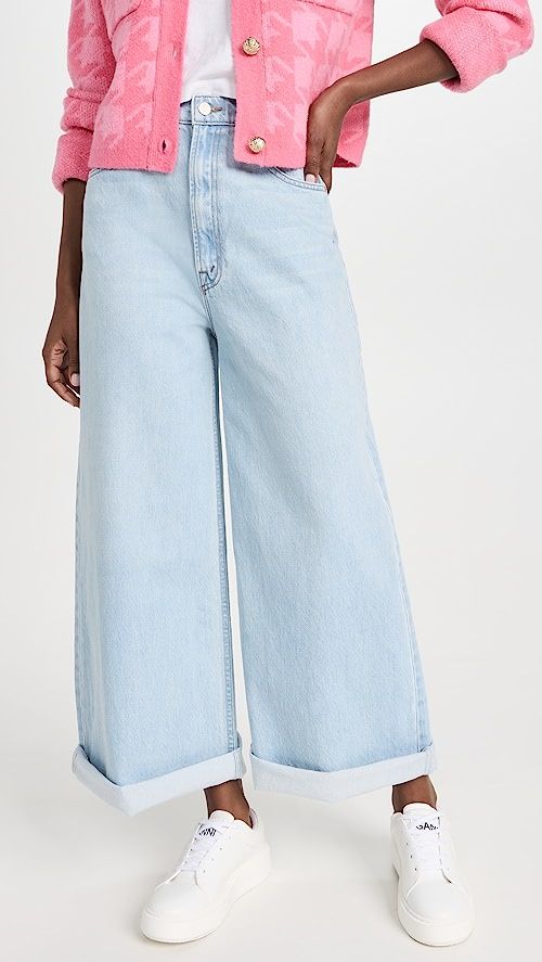 SNACKS! High Waisted Pushpop Cuff Crop Jeans | Shopbop