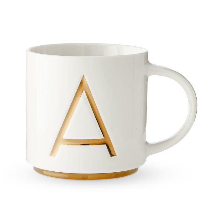 Gold Monogram Mug | Williams-Sonoma