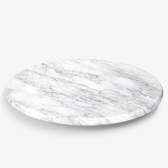 Marble Lazy Susan, 10" Lazy Susan Board with Silent Rotating, Natural Marble Cake Turntable for C... | Amazon (US)