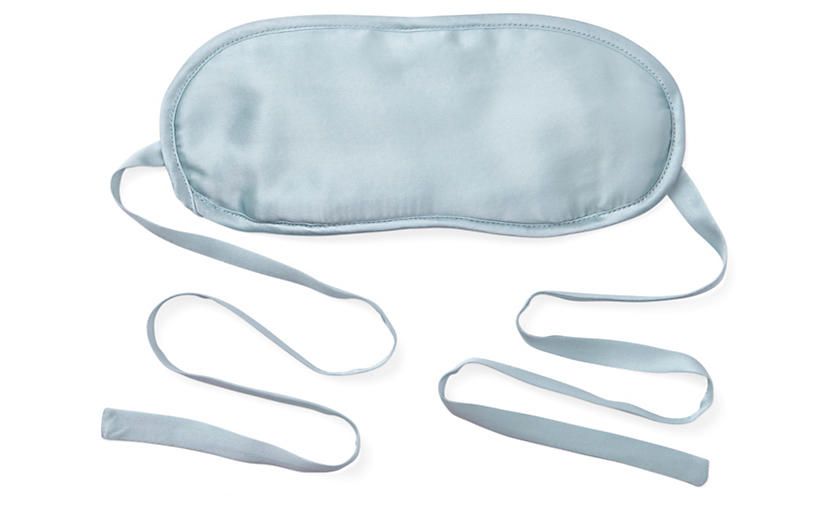 Silk-Filled Eye Mask,Baby Blue | One Kings Lane