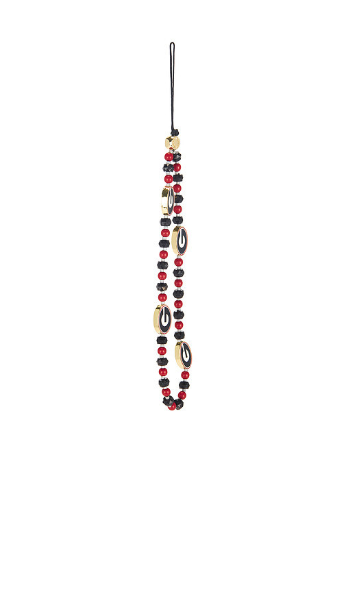 BaubleBar University Of Georgia Beaded Phone Charm in Black,Red. | Revolve Clothing (Global)