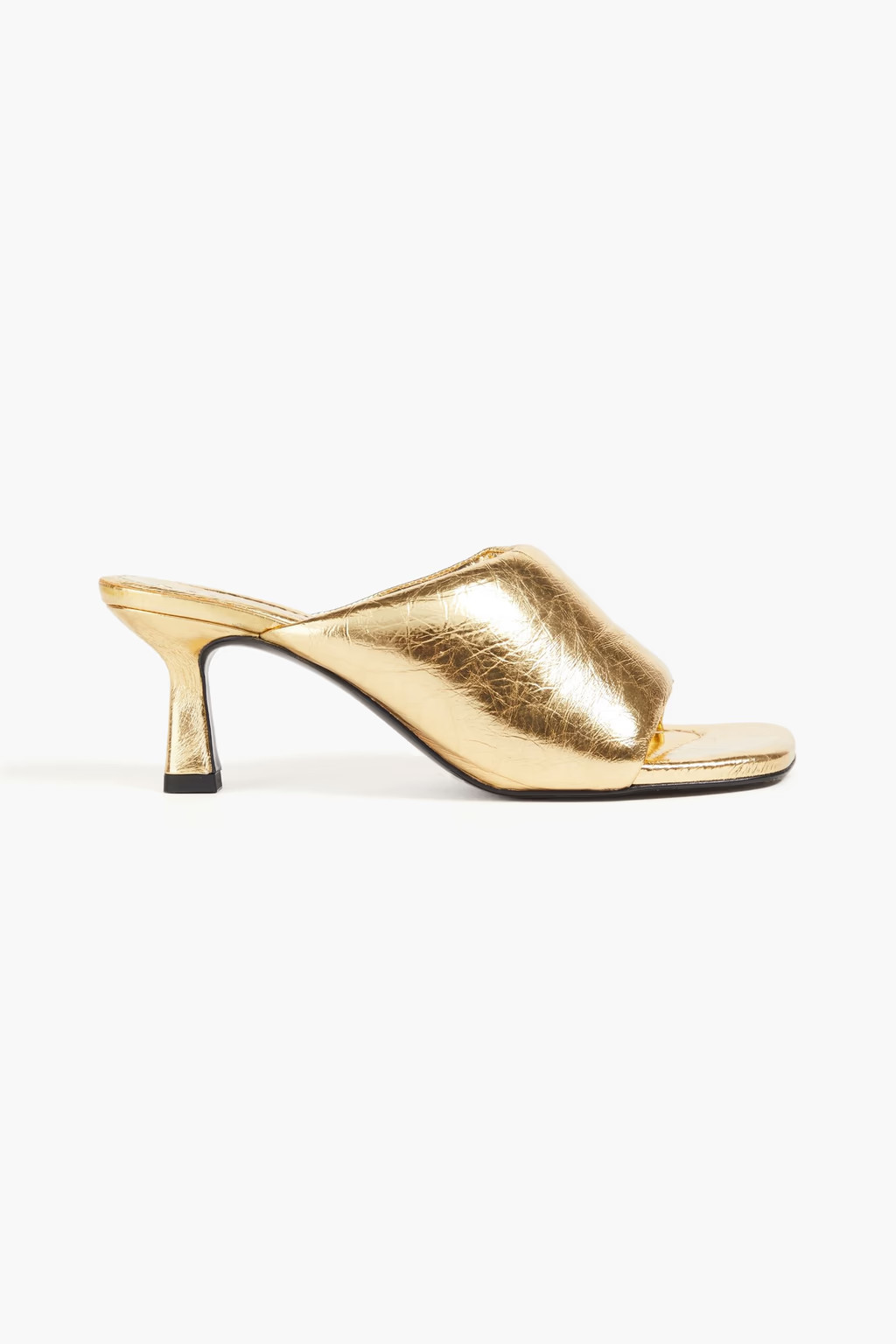Metallic leather mules | The Outnet (APAC)