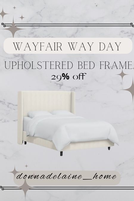 Most popular and highly rated upholstered bed on Wayfair. And it’s on sale this weekend! 
Way Day sale 

#LTKhome #LTKsalealert