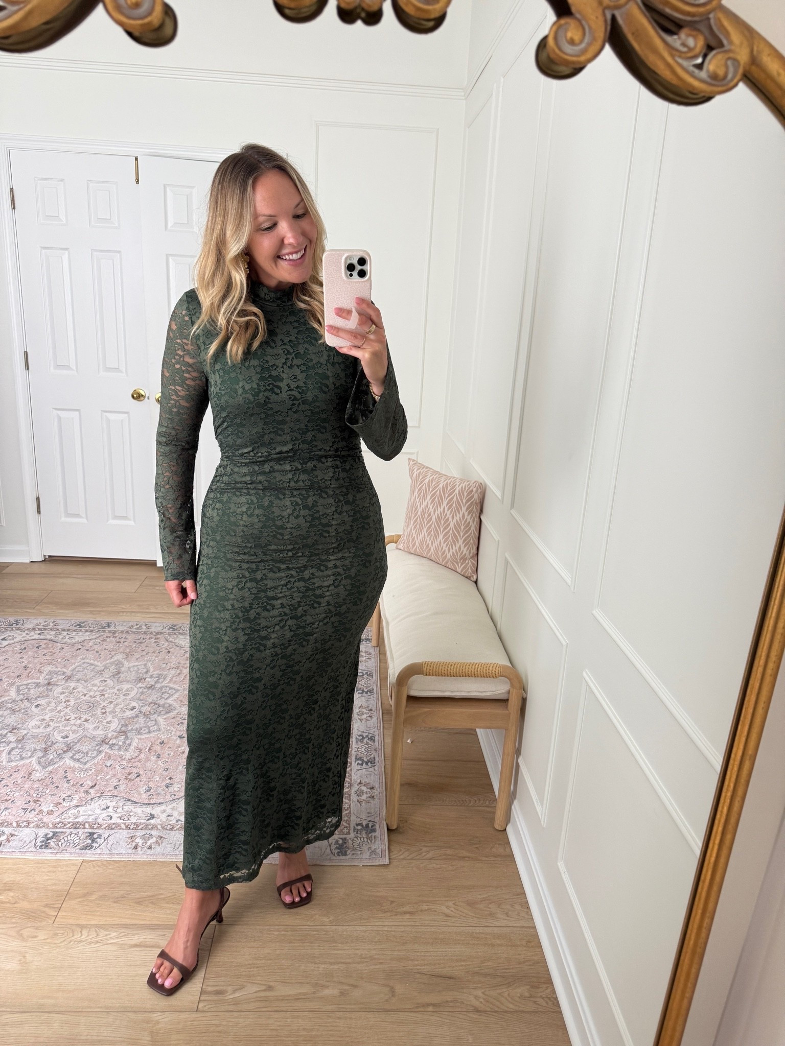 Fall wedding guest dress with sleeves! In a med

#LTKSeasonal #LTKMidsize #LTKWedding