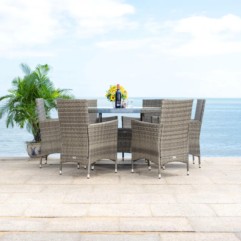 Alixs Round 6 - Person Outdoor Dining Set | Wayfair North America