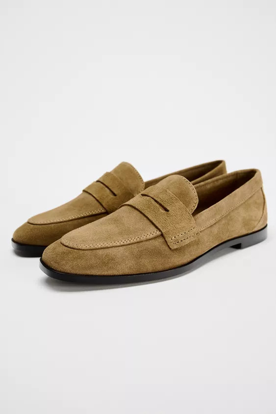 SUEDE LOAFERS | Zara UK