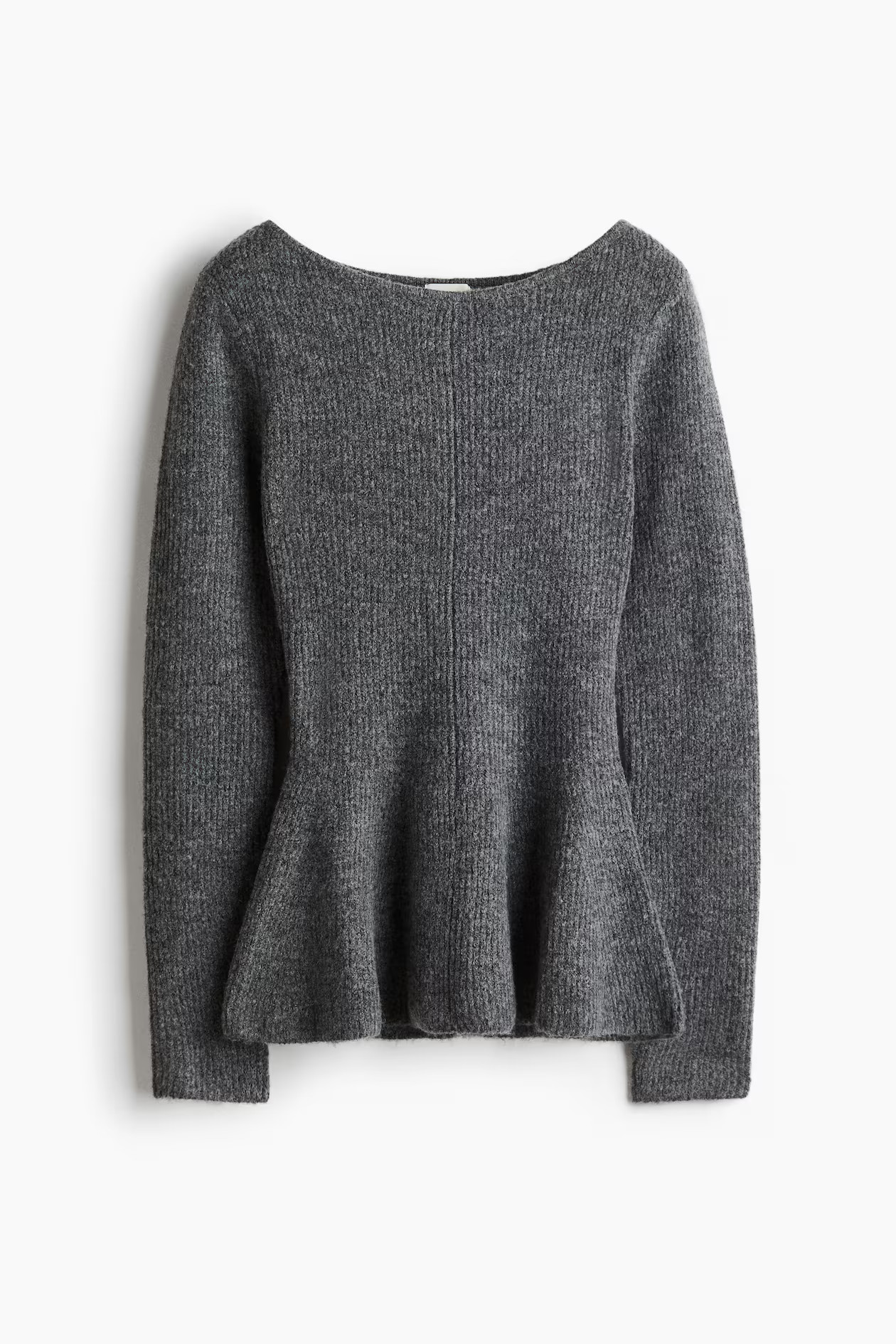 Rib-Knit Peplum Top | H&M (US + CA)