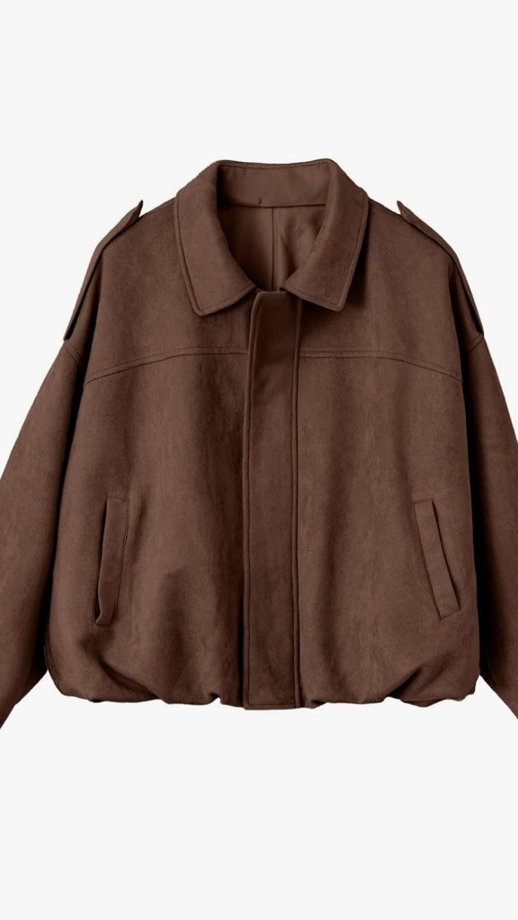 Upgrade your fall and winter wardrobe with this women’s faux suede bomber jacket! Featuring long sleeves, a cozy zip-up front, and a trendy cropped fit, this warm outerwear is perfect as a fall coat or winter jacket. Pair it with jeans or leggings for effortless style—your must-have zip-up jacket for chilly days.

#LTKOver40 #LTKStyleTip #LTKU