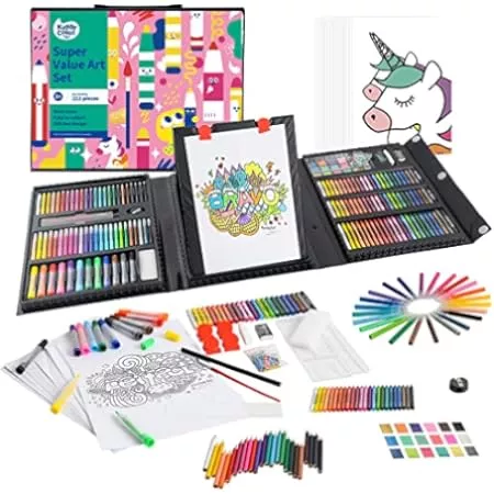 222 Pack Drawing Kits Art Supplies for Kids Girls Boys Teens 
