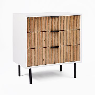 Quinn Closed 3-Drawer Nightstand (28") | West Elm (US)