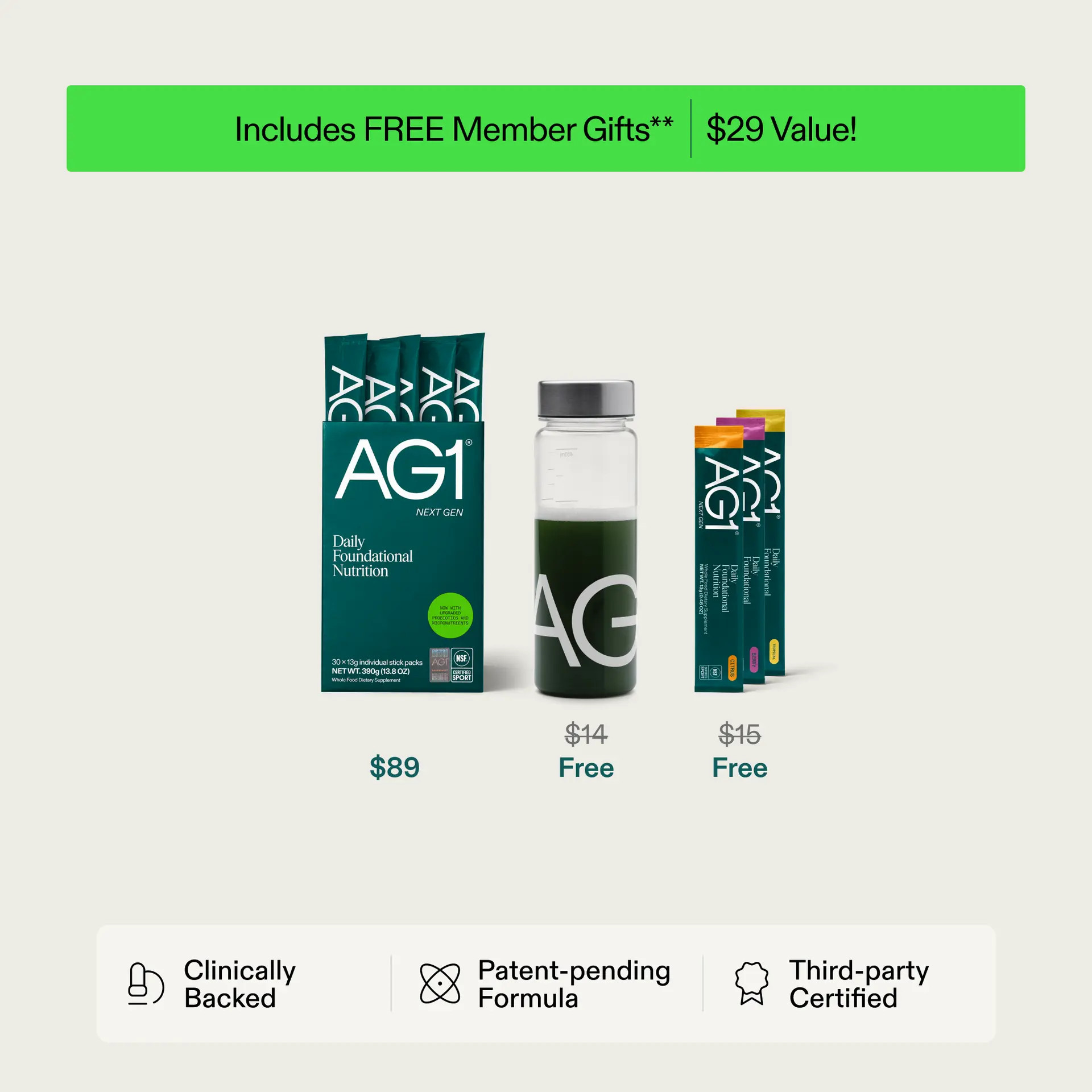 Shop AG1: Travel Packs: On-the-Go Daily Health | AG1® | AG1
