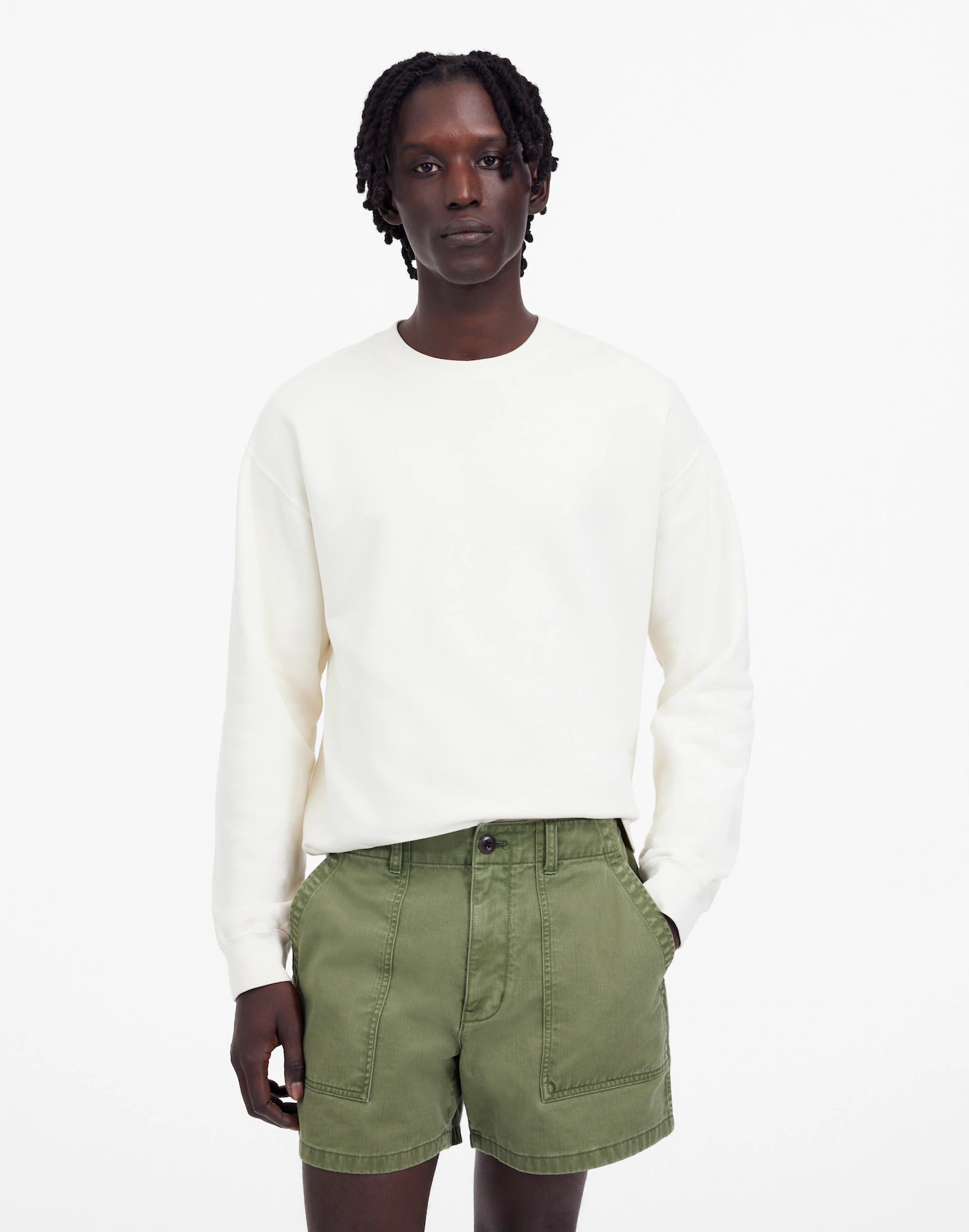 Fatigue Shorts in Garment-Dyed Cotton Twill | Madewell
