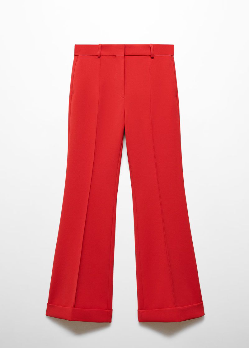 Mid-rise flared broek -  Dames | Mango Nederland | MANGO (NL)