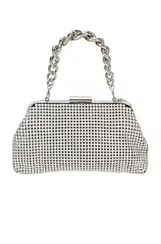 olga berg Jerry Crystal Vintage Clutch in Silver from Revolve.com | Revolve Clothing (Global)