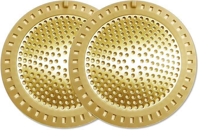 2PCS Hair Catcher Shower Drain/Strainer/Cover/Filter/Trap, Bathtub Drain Cover Hair Catcher, Hair... | Amazon (US)