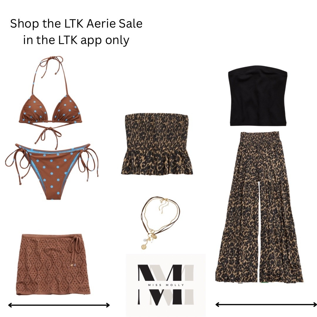 Shop these travel looks on deal.  The Aerie sale is an exclusive event in the LTK app only.  Comment Shop to get a link.  @Aerie #vacationoutfits#summeroutfits

#LTKSwim #LTKTravel #LTKxAerie