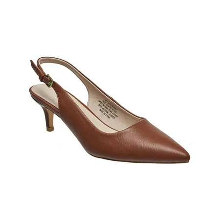 French Connection Womens Quinn Vegan Leather Pointed Toe Kitten Heels | Walmart (US)