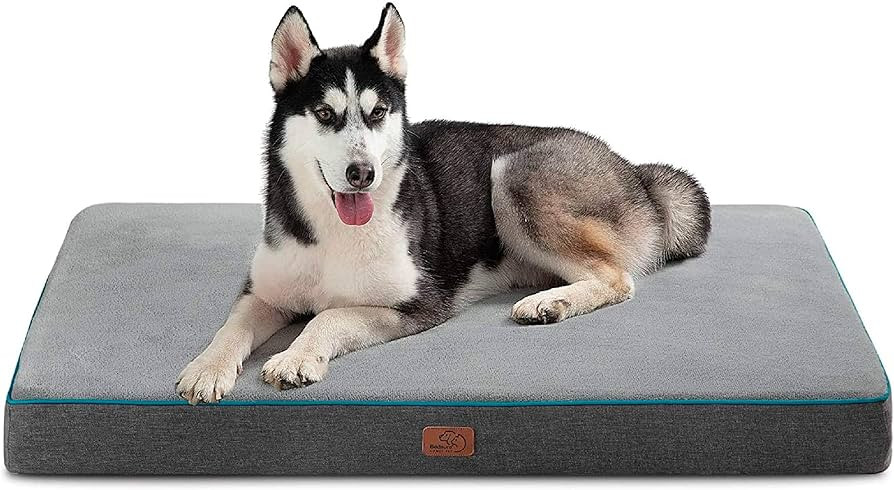 Bedsure Memory Foam Dog Beds Large Sized Dog - Orthopedic Pet Beds for Crate with Removable Washa... | Amazon (US)